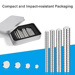 RHINOCATS 400Pcs Small Magnets, 4 Different Sizes