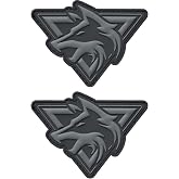 WYNEX Wolf Morale Patch Military Tactical PVC Patches for Backpack, 2 Pcs | 3D Hook and Loop Patch fit Chest Pack, Vest, Dog Harness, Hats, Molle Accessories Gear