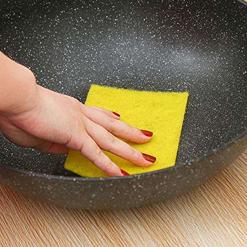 Scouring Pads Cleaning Scrub Sponge Non Scratch Scrub Pads Flexible Perfect for Kitchen Dishes, Cleaning-Quick Dry