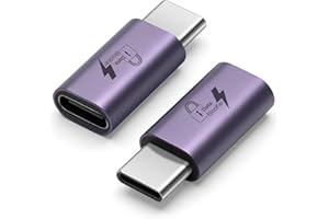 Seminer USB-C to C Data Blocker(2 Pack), Anti Juice Jacking, for Charge Only, Support up to 140W PD Charging-Purple