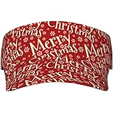 Funny Christmas Snowflakes Hats Women's Men's Sport Visor Sun Hat Visor Hat Visor Adjustable Xmas Cap for Women Men