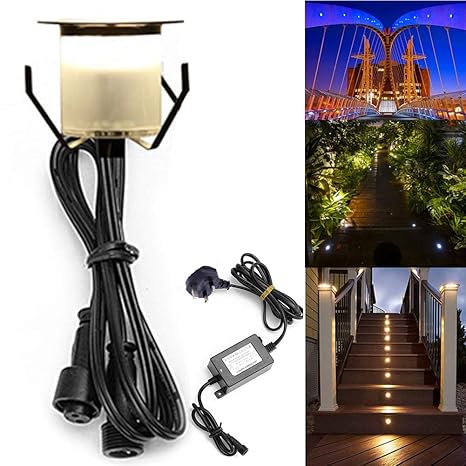 Dyda6 Au Plug Warm White Led Deck Decking Lights Waterproof