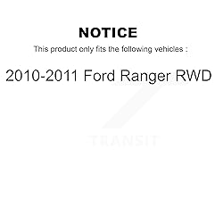 Front Disc Brake Rotors And Hub Assembly Pair