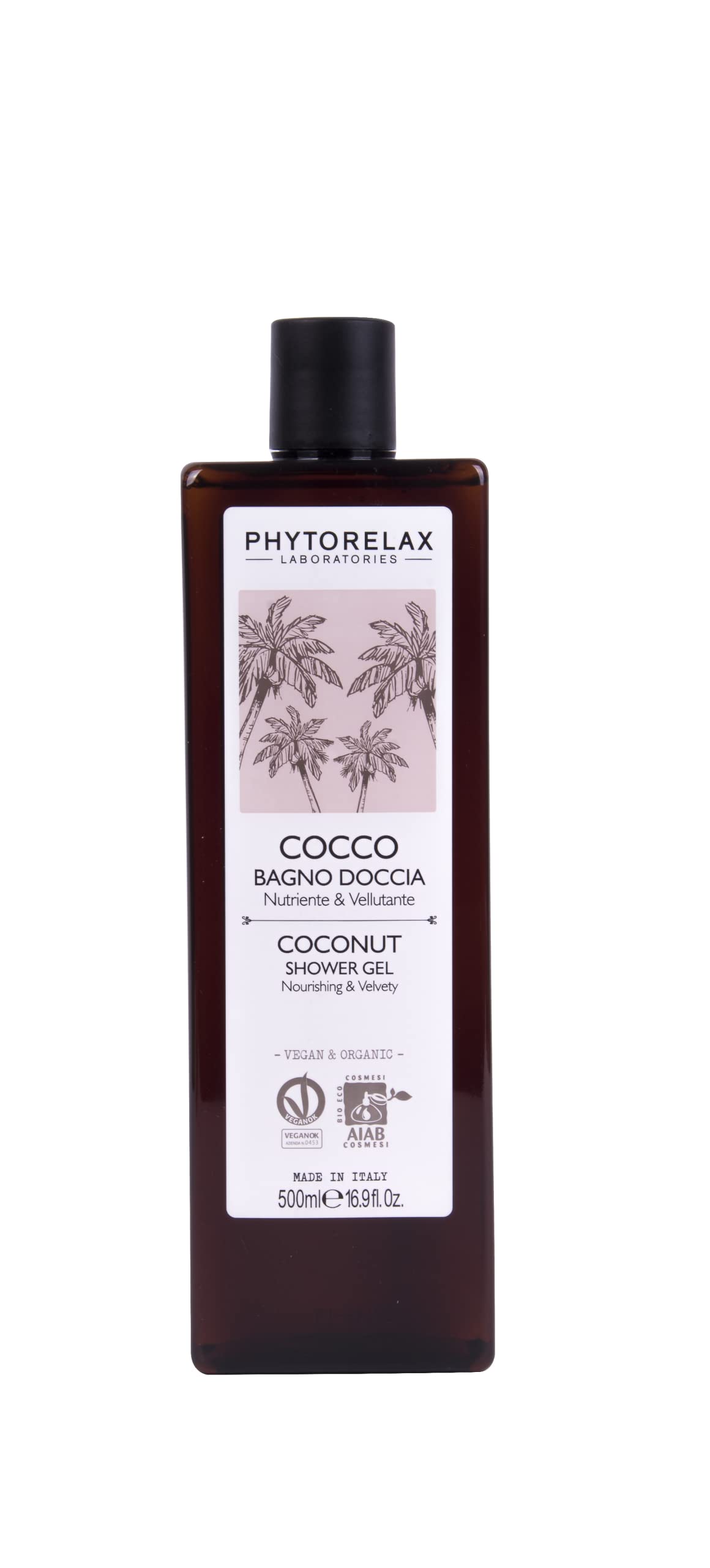 Phytorelax Laboratories Cocco Vegan & Organic - Shower - Nutrie, Velvet Wrapped 500ml