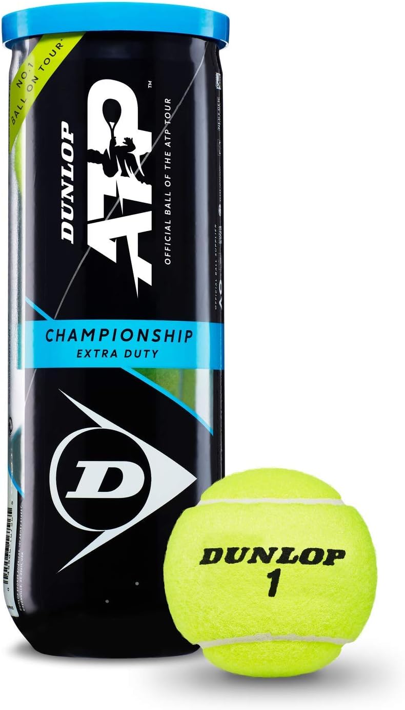 Dunlop Sports ATP Championship Extra Duty Tennis Balls, 12 x 3-Ball cans: Sports & Outdoors