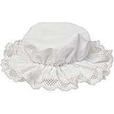 CosInStyle Women's Pioneer Bonnet - Colonial Peasant Amish Hat, Prairie Cap, Nightcap, Maid Cosplay Costume Accessory