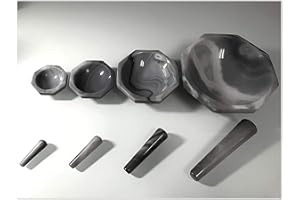 ALPHA NANOTECH INC. Alpha Nanotech Agate Mortar and Pestle (Inner Diameter 150 mm; Inner Depth 40 mm)