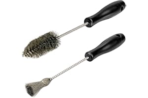 BESTONG 2pcs Injector Sleeve Cup Bore Seat Cleaning Brush Kit Compatible with Ford Powerstroke 7.3L 6.0L 6.4L 6.7L 1994-2018, Caterpillar 3126 C7 C9, Navistar Replace AP0084 AP0085 3252