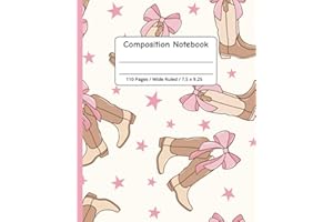 Coquette Bow Notebook: Pink Composition Notebook Wide Ruled - Preppy Aesthetic Journal for Girls, Tweens and Teens - 110 Pages Lined Journal Pages 7