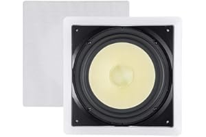 Monoprice Fiber In-Wall Speaker - 10 Inch, 300W Subwoofer, Easy Installation And Paintable Grill - Caliber Series