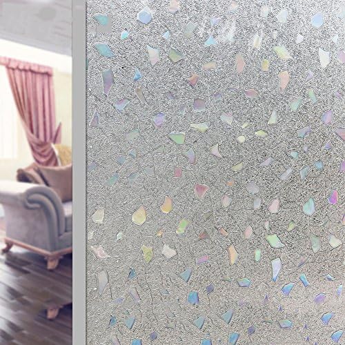 Frosted glass films glue static electricity 3d stereo window sticker bedroom balcony sun protection thermal insulation decoration office -A 90x200cm(35x79inch)