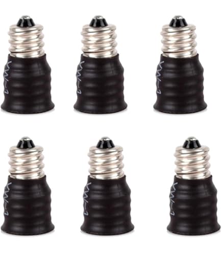 E-Simpo 6-Pack BA15D To MR16/G4 Socket Adapters - Lamp Base Converters CE ROHS Certified