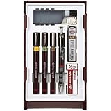 rOtring S0699370 Isograph Technical Drawing Pens, Set, 3-Pen College Set (.20-.50 mm),Brown