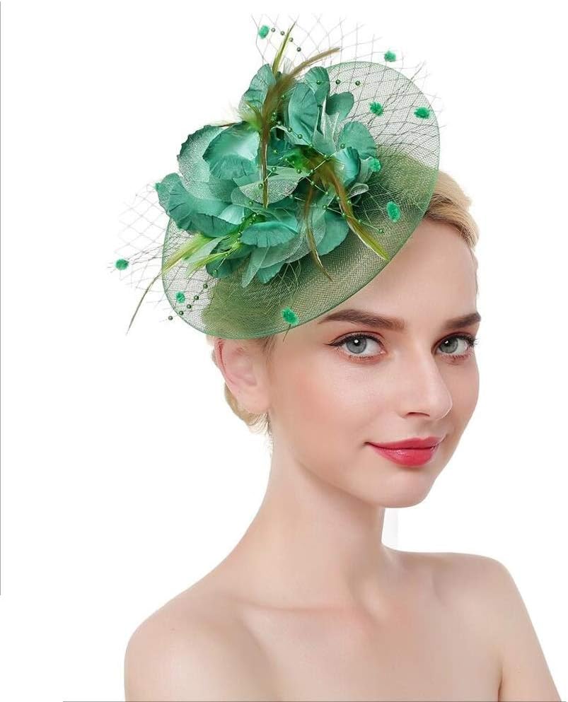 green hats and fascinators