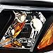 1-piece Style Headlights Black Made For And Compatible With 1994-1998 Mustang