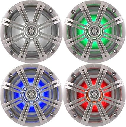 kicker marine speakers with led lights