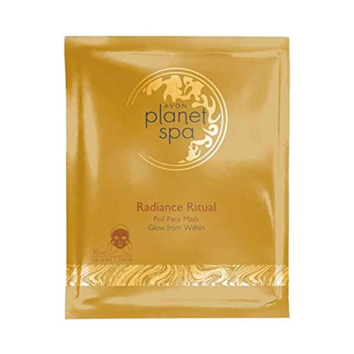 Planet Spa Heavenly Radiance Ritual Foil Face Mask - Glow from Within - one use mask