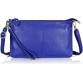 befen Genuine Leather Wristlet Clutch Wallet Purses Small Crossbody Bags for Women with RFID Blocking Card Slots
