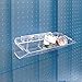 Azar Displays 223011-2pack 4-Compartment Pegboard/Slatwall Tray (Pack of 2)