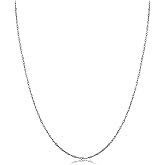 Kooljewelry Womens Singapore Chain Classic - 14k White Gold Chain Necklace, Spring Ring Clasp