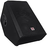 Rockville RSM15A 1400W 2-Way Active Powered Stage Floor Monitor Speaker, 15" Woofer, XLR/1/4" Inputs, Tilt-Back Design, for Live Music Performances