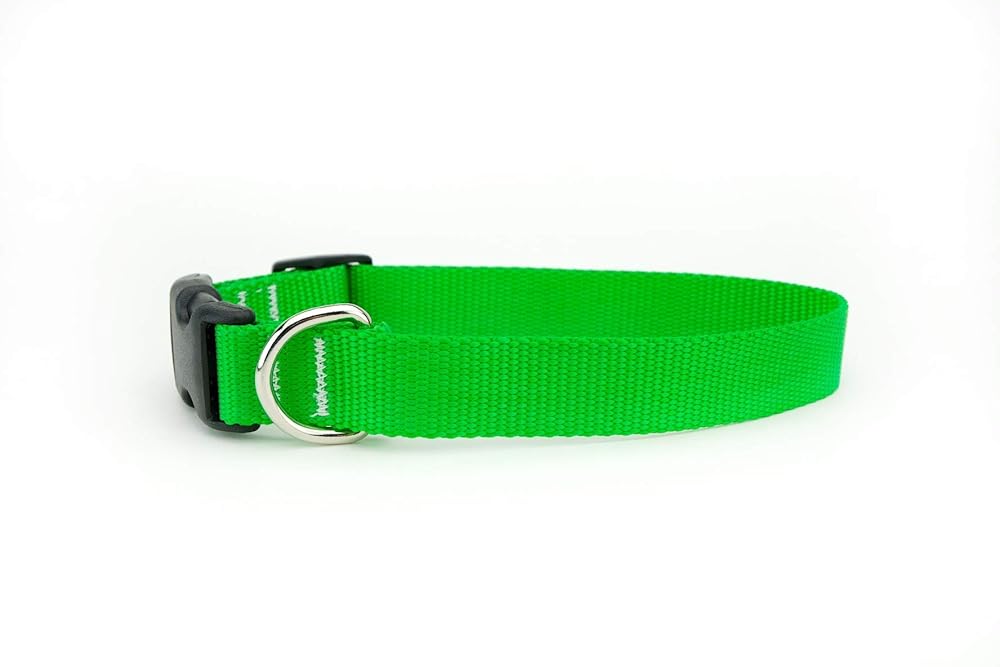 Handcrafted Dog Collar Neon Green Green Dog Collar Hot