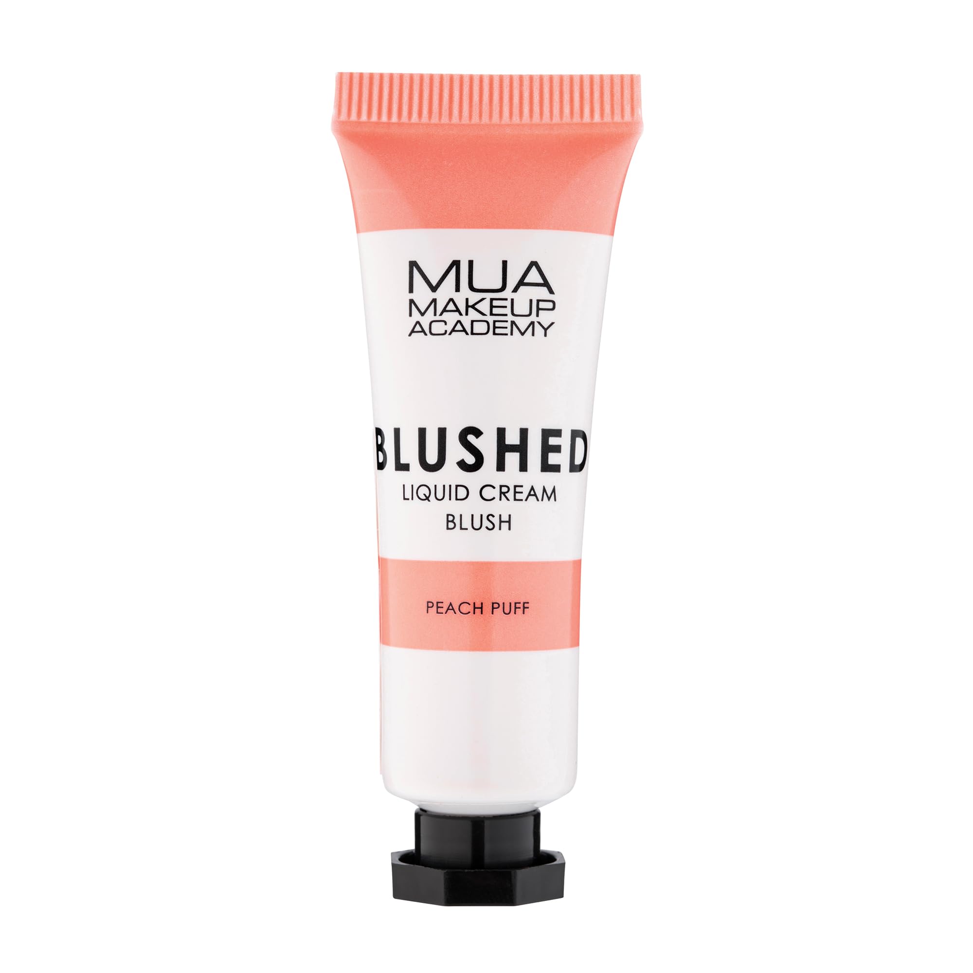 MUA Makeup Academy Blushed Liquid Cream Blusher, Highly Pigmented for Cheeks & Lips, Peach Puff, 10ml - Vegan & Cruelty Free