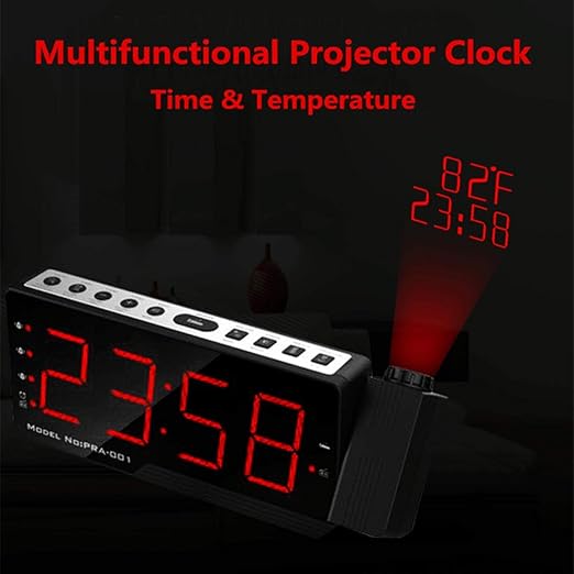 Hengyangshizheng Indicadores claros Reloj Despertador proyector ...