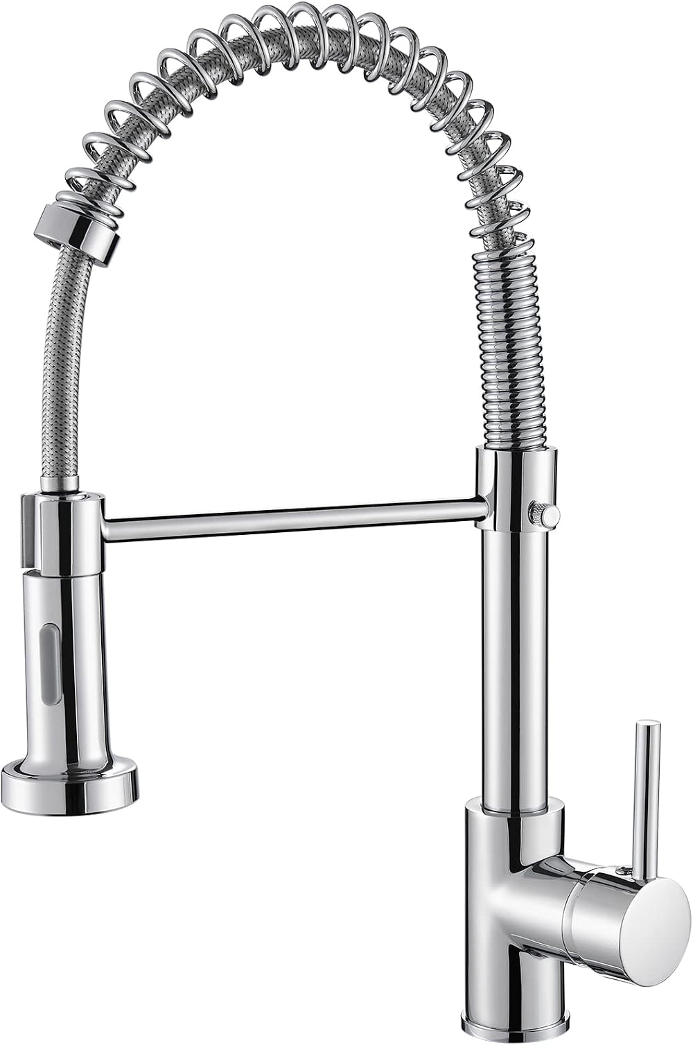 Cobbe Kitchen Sink Mixer Tap Chrome with Pull Down Sprayer 2 Modes High Arc