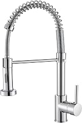 Cobbe Kitchen Sink Mixer Tap Chrome with Pull Down Sprayer 2 Modes High Arc