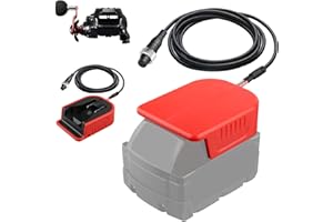 HXTMOJU Fishing Reel Adapter for Milwaukee 18V M-18 Li-ion Battery Converter, Use for Daiwa/for Shimano 14.4V Series for Daiwa Tanacom 1000 Leobritz 500 for Shimano BeastMaster 9000 Electric Reel adapter