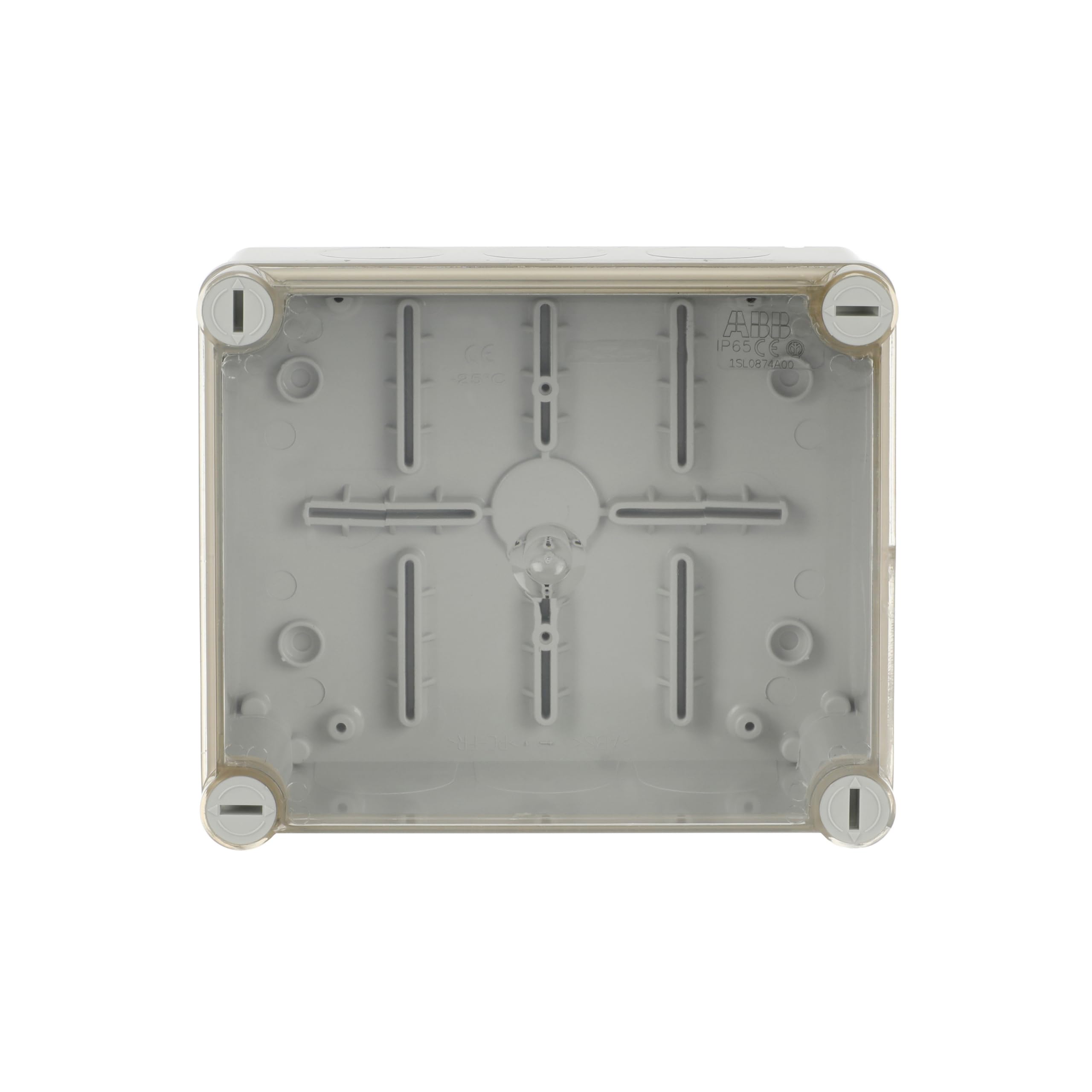 ABB IP65 Junction Box • Fully Dust Sealed Enclosure • Waterproof Electric Cable Connector Unit • Shockproof Adaptable Indoor/Outdoor Box • 160 x 135 x 77mm
