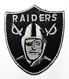 black raiders patch II Embroidered Iron on Hat Jacket Hoodie Backpack Ideal for Gift/ 6.3cm(w) x 7.2cm(h)