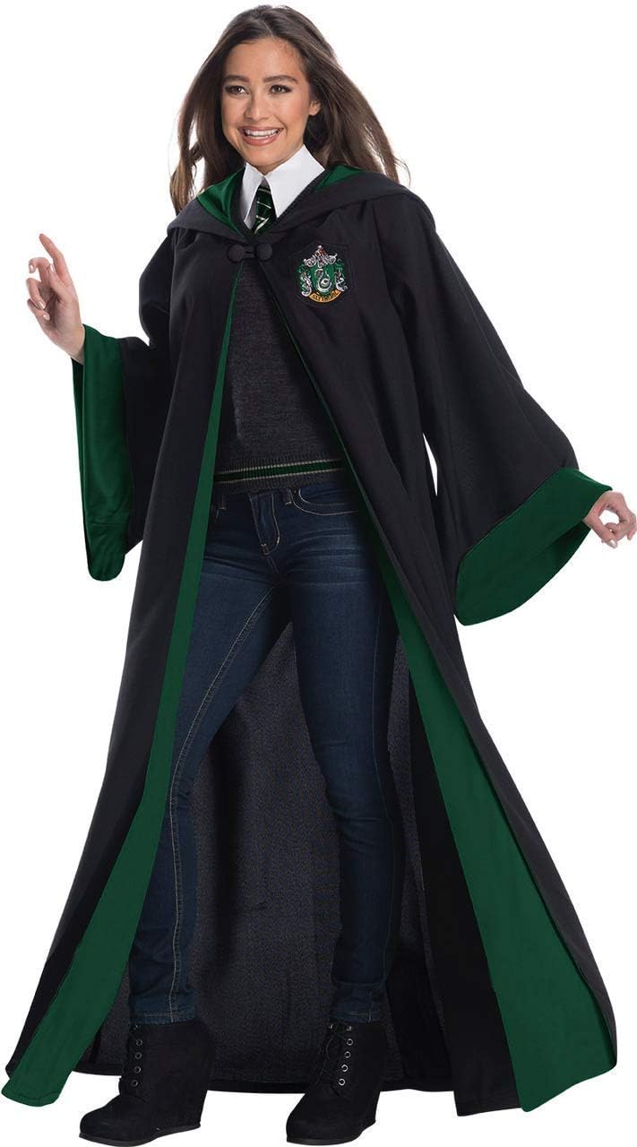 XYFW Halloween Costume Deluxe Adult Slytherin Student Costume Large Cosplay Masquerade, Full Size,L