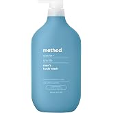 method Men&rsquo;s Body Wash, Glacier + Granite, 28 fl oz | Soothing Formula, Leaves Skin Feeling Soft &amp; Moisturized, Rich Lather, Made Without Parabens