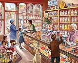 White Mountain Puzzles Cozy Candy Shop 1155 Puzzle 300 Teile, Candy Shop, 5.51 cm x 31.11 cm x 26.03 cm, Mehrfarbig