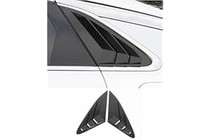 AULESSE Rear Side Window Louvers Compatible with K5 Gt and Gt Series 2021 2022 2023 2024 2026 Sport Decoration Accessories Air Vent Scoop Louver Window Scoop Louver Cover Glossy Black