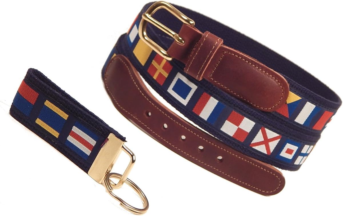 mens nautical belts