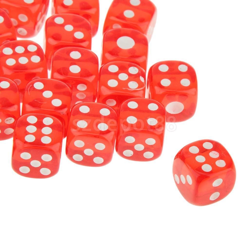 a W新作 送料無料 Playingおもちゃレッド Rpg Dゲームスポットダイスd6 D Sided Mm半透明six 12 X 25 B06xdphrgg 屋内遊具 Jobs Design Glory Com