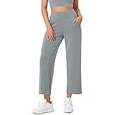 ODODOS Women's Modal Soft Relaxed Cropped Pants High Waist Casual Wide Leg Pants with Pockets - 25" Inseam