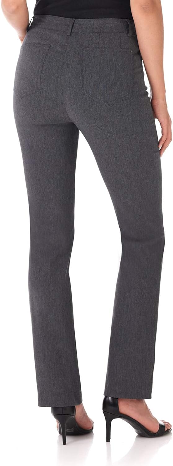 Rekucci Women's Iconic Stretch 5 Pocket Straight Leg Pant w/Zipper Closure at  Women’s Clothing store