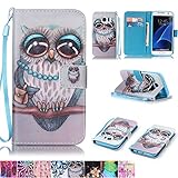 Galaxy S7 Case,Firefish [Kickstand] [Card/Cash Slots] Durable Leather Full Body Protection Wallet Case with Magnetic Closure Wrist Strap for Samsung Galaxy S7