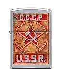 Zippo Lighter-USSR Poster Street Chrome Windproof