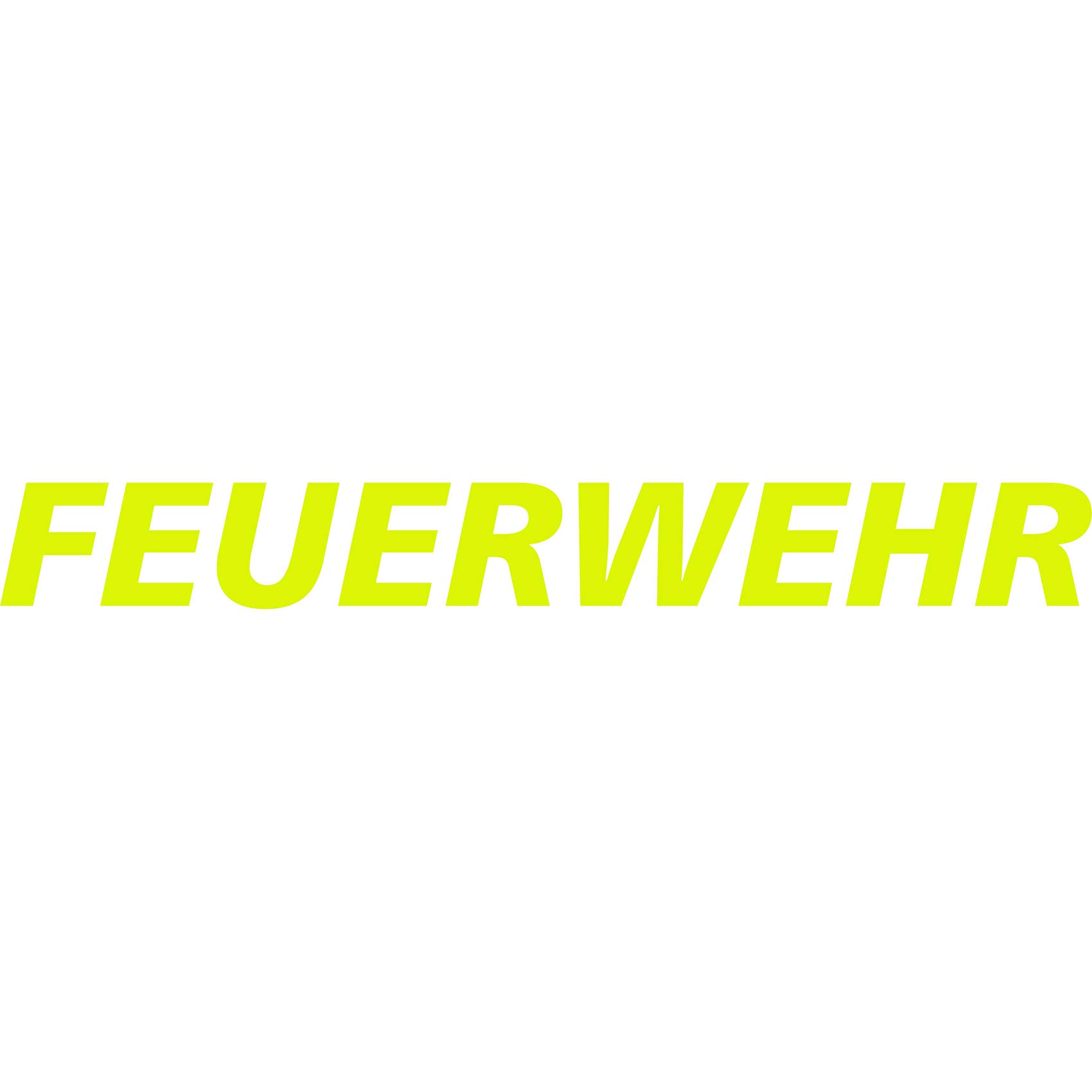 Finest Folia Car Sticker Fire Brigade Sticker for Car Motorcycle Boat Bus Car Accessories Sticker Self-Adhesive Erase Mountains (Neon Yellow, 20 cm Short F K085)