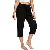 Women's Capri Yoga Pants Quick Dry High Waisted Hiking Lightweight Pants Drawstring Outdoor Pants for Women