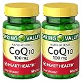 Spring Valley Co Q-10 100mg Heart Health Supplement, 120 Softgels