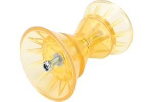 Bow Stop Bell Roller, PU Material Shock Absorption Boat Trailer Roller Assembly with 1/2inch Shaft, 7.2inch Length, Boat Trai