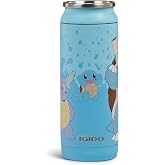 Igloo Pokemon 16 oz Can Tumbler, Squirtle | Insulated Can Tumbler, Holds 16 oz, Textured 3D Character Art, Built-In Rubber Coaster, Threaded Leakproof Lid