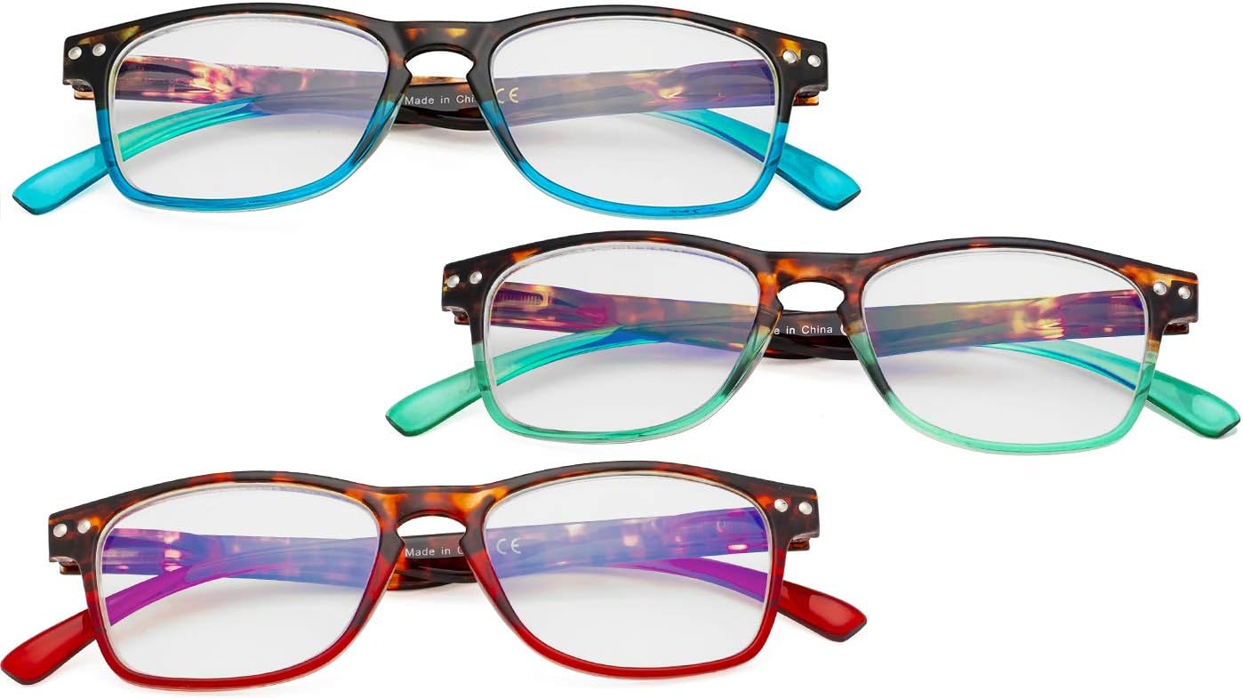 Eyekepper 3 Pack Ladies Reading Glasses - Stylish Readers for Women Reading +1.25, 3 works Mix - Image 3