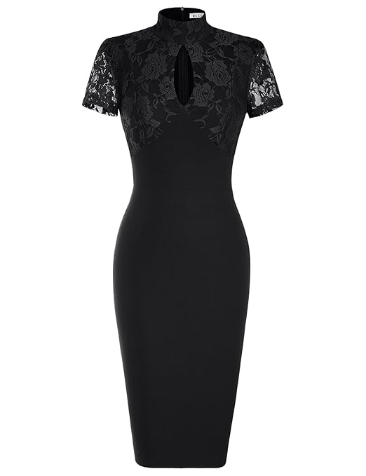 title=MUXXN abito anni 1930 1950 vestito donna pizzo Cocktail corti Vestiti eleganti